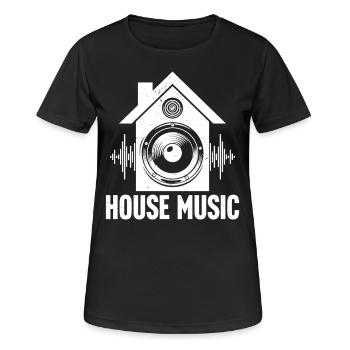 House - Frauen T-Shirt atmungsaktiv - Schwarz - Vorne - AI Model Female 172 light (172cm)
