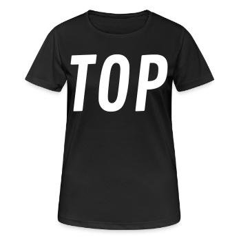Top or Bottom - Women's Breathable T-Shirt - black - Front - AI Model Female 172 light (172cm)