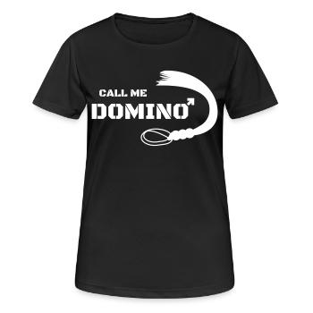 Drag of Domina - Frauen T-Shirt atmungsaktiv - Schwarz - Vorne - AI Model Female 172 light (172cm)