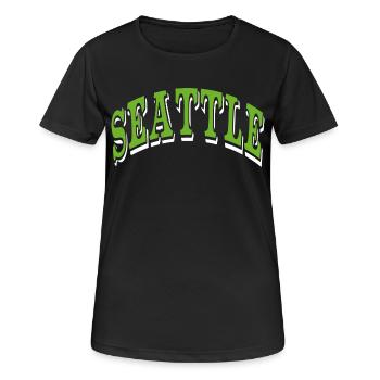 Seattle - Women's Breathable T-Shirt - black - Front - AI Model Female 172 light (172cm)