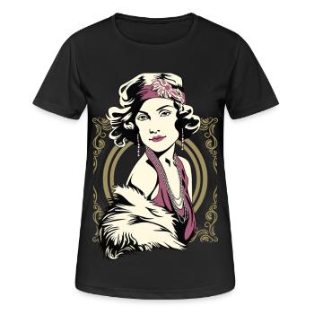 Flappers Girls VIOLET - Women's Breathable T-Shirt - black - Front - AI Model Female 172 light (172cm)