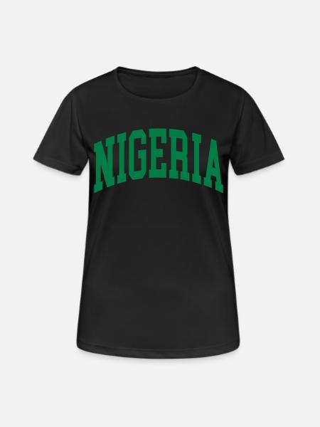 Nigeria - Women's Breathable T-Shirt - black
