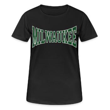 Milwaukee - T-shirt respirant Femme - noir - Devant - AI Model Female 172 light (172cm)