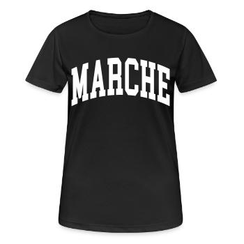 Marches - T-shirt respirant Femme - noir - Devant - AI Model Female 172 light (172cm)