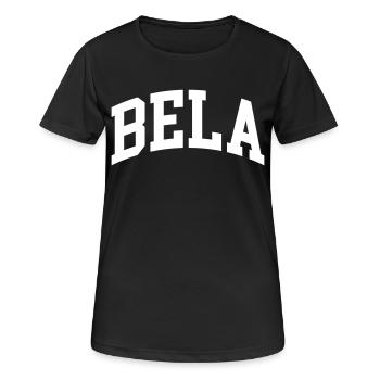 Bela - T-shirt respirant Femme - noir - Devant - AI Model Female 172 light (172cm)