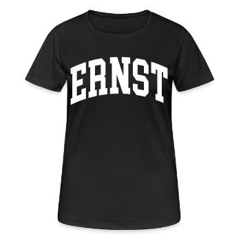Sérieux - T-shirt respirant Femme - noir - Devant - AI Model Female 172 light (172cm)