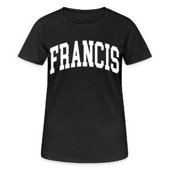 François - T-shirt respirant Femme - noir - Devant - AI Model Female 172 light (172cm)