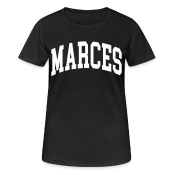 Marces - T-shirt respirant Femme - noir - Devant - AI Model Female 172 light (172cm)