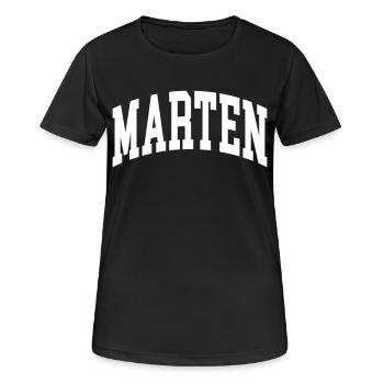 Martre - T-shirt respirant Femme - noir - Devant - AI Model Female 172 light (172cm)