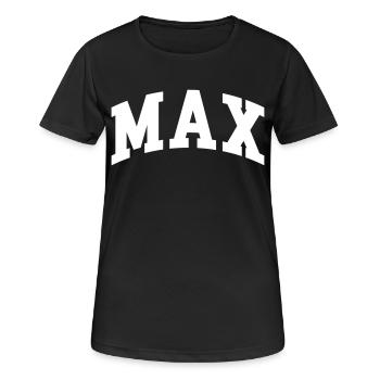 Max - Women's Breathable T-Shirt - black - Front - AI Model Female 172 light (172cm)