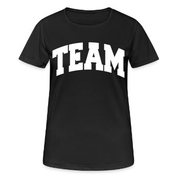 Team - Women's Breathable T-Shirt - black - Front - AI Model Female 172 light (172cm)