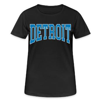 Detroit - T-shirt respirant Femme - noir - Devant - AI Model Female 172 light (172cm)