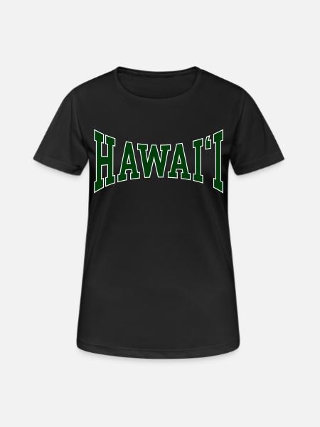 Hawaii - Frauen T-Shirt atmungsaktiv - Schwarz