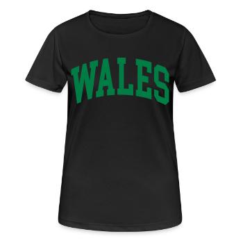 Wales - Women's Breathable T-Shirt - black - Front - AI Model Female 172 light (172cm)