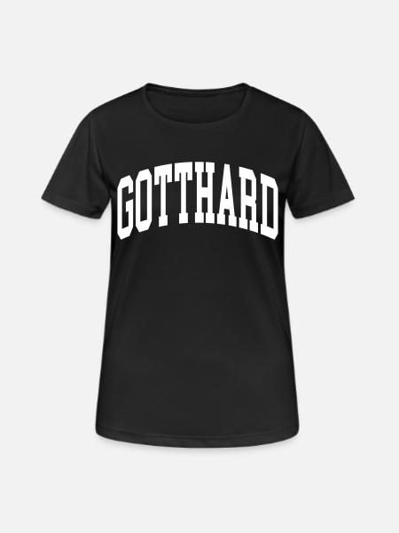 Gotthard - Frauen T-Shirt atmungsaktiv - Schwarz