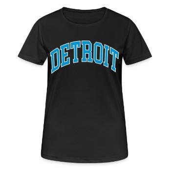 Detroit - T-shirt respirant Femme - noir - Devant - AI Model Female 172 light (172cm)