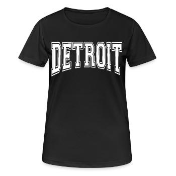 Detroit - T-shirt respirant Femme - noir - Devant - AI Model Female 172 light (172cm)