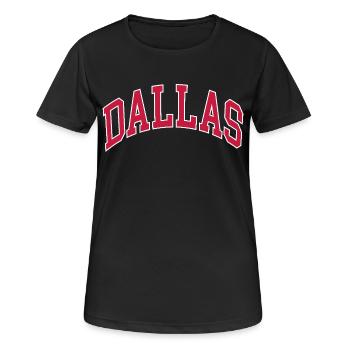 Dallas - T-shirt respirant Femme - noir - Devant - AI Model Female 172 light (172cm)
