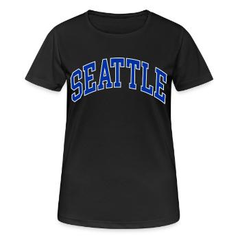 Seattle - Women's Breathable T-Shirt - black - Front - AI Model Female 172 light (172cm)