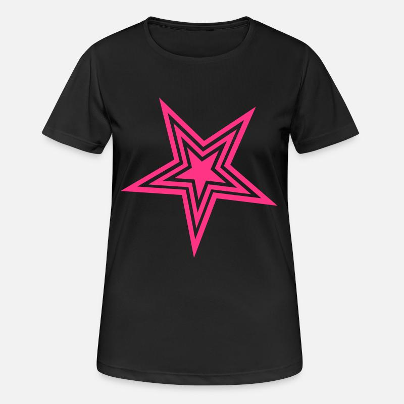 star - Women's Breathable T-Shirt - black