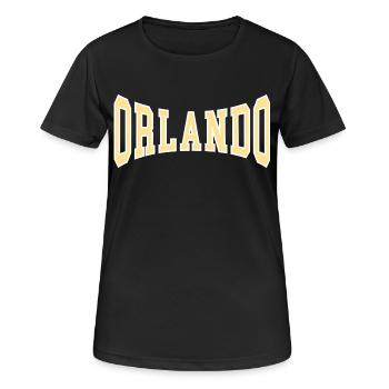 Orlando - T-shirt respirant Femme - noir - Devant - AI Model Female 172 light (172cm)