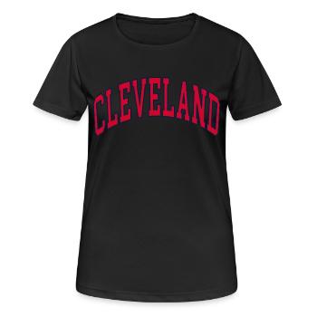 Cleveland - T-shirt respirant Femme - noir - Devant - AI Model Female 172 light (172cm)
