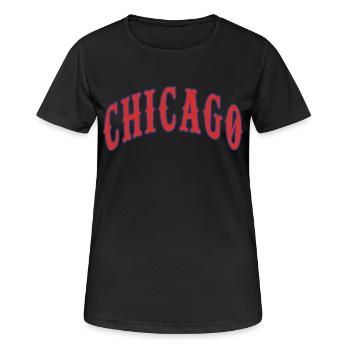 Chicago - T-shirt respirant Femme - noir - Devant - AI Model Female 172 light (172cm)
