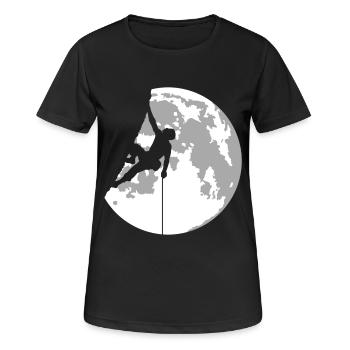 climber - Women's Breathable T-Shirt - black - Front - AI Model Female 172 light (172cm)