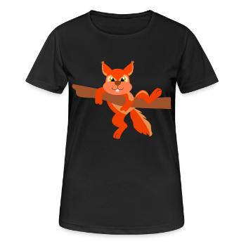 chipmunk - Women's Breathable T-Shirt - black - Front - AI Model Female 172 light (172cm)
