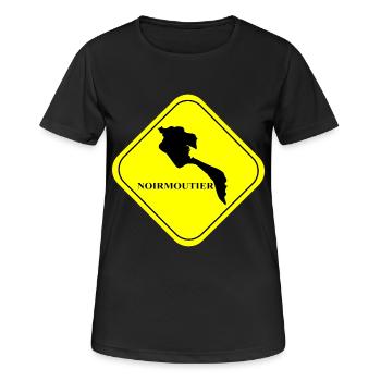Noirmoutier - T-shirt respirant Femme - noir - Devant - AI Model Female 172 light (172cm)