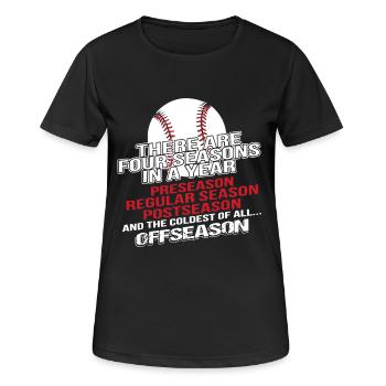 Baseball Four Seasons - Women's Breathable T-Shirt - black - Front - AI Model Female 172 light (172cm)