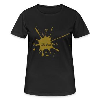 Time to ride - Women's Breathable T-Shirt - black - Front - AI Model Female 172 light (172cm)