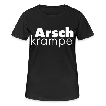 Ass Krampe - Women's Breathable T-Shirt - black - Front - AI Model Female 172 light (172cm)