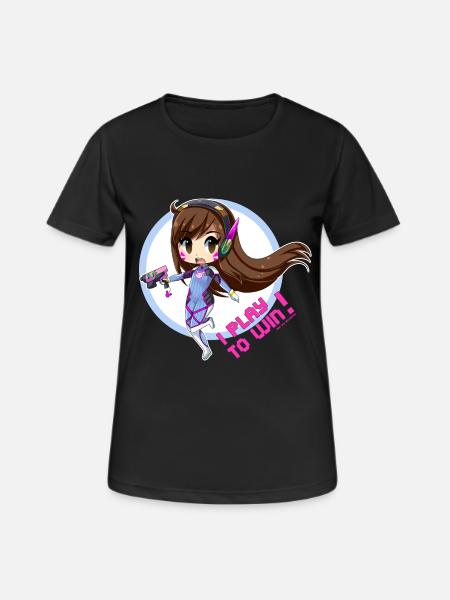 D.va - T-shirt respirant Femme - noir