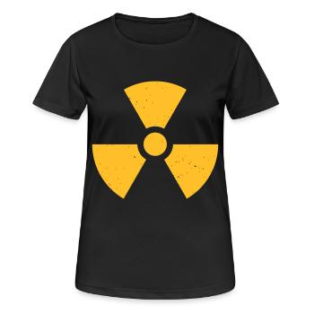 Nuklear - Frauen T-Shirt atmungsaktiv - Schwarz - Vorne - AI Model Female 172 light (172cm)