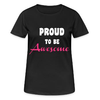Awesome - Women's Breathable T-Shirt - black - Front - AI Model Female 172 light (172cm)