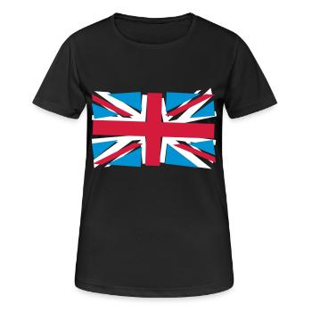 Crazy Union Jack - Women's Breathable T-Shirt - black - Front - AI Model Female 172 light (172cm)
