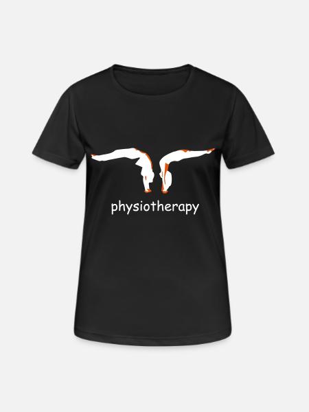 physiotherapy body move - Women's Breathable T-Shirt - black