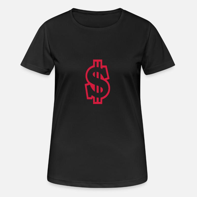 dollar - Women's Breathable T-Shirt - black