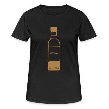 40% Vodka - Women's Breathable T-Shirt - black - Front - AI Model Female 172 light (172cm)