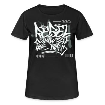 Streetwear Urban Graffiti - Women's Breathable T-Shirt - black - Front - AI Model Female 172 light (172cm)