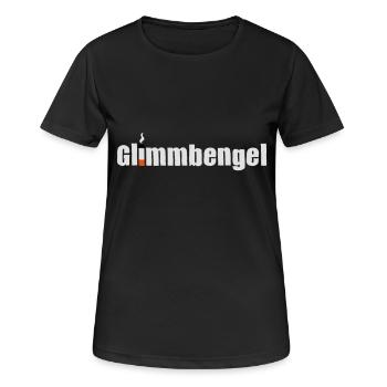 Glimmbengel No. 1 - Frauen T-Shirt atmungsaktiv - Schwarz - Vorne - AI Model Female 172 light (172cm)
