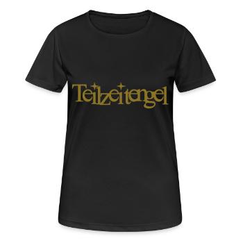 Devil? Angel? Part-time angel! - Women's Breathable T-Shirt - black - Front - AI Model Female 172 light (172cm)