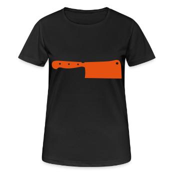 kitchen chopper 13 - Women's Breathable T-Shirt - black - Front - AI Model Female 172 light (172cm)