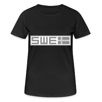 Drapeau tactique de la Suède - T-shirt respirant Femme - noir - Devant - AI Model Female 172 light (172cm)