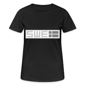 Tactique suédoise - T-shirt respirant Femme - noir - Devant - AI Model Female 172 light (172cm)