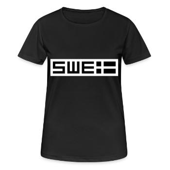 Tactique suédoise - T-shirt respirant Femme - noir - Devant - AI Model Female 172 light (172cm)