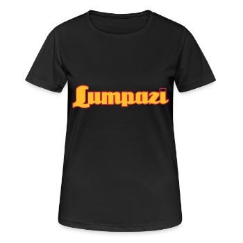 lumpazi t-shirts - Frauen T-Shirt atmungsaktiv - Schwarz - Vorne - AI Model Female 172 light (172cm)