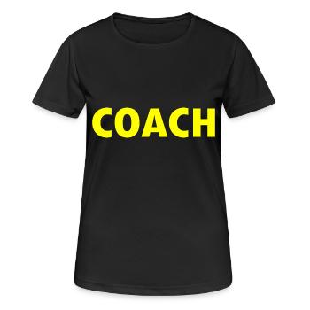 Coach - Women's Breathable T-Shirt - black - Front - AI Model Female 172 light (172cm)