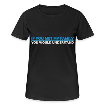 you would understand quote - Women's Breathable T-Shirt - black - Front - AI Model Female 172 light (172cm)